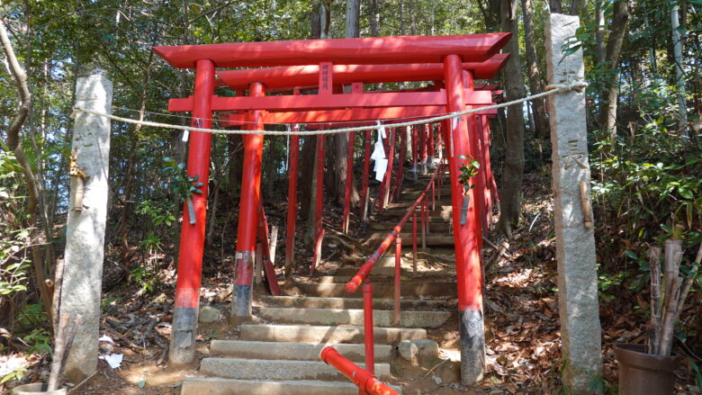 朱塗りの鳥居が連なる