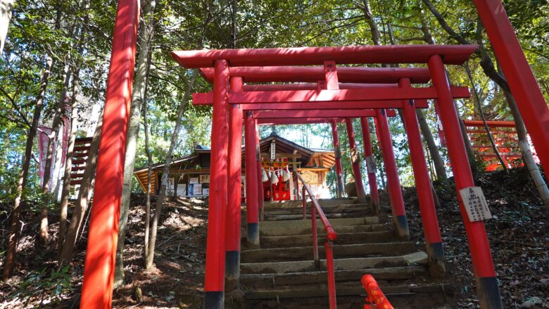 石段を上り続けていると、拝殿が見えてきた
