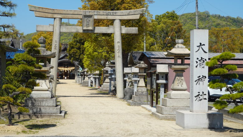 大鳥居と社号標