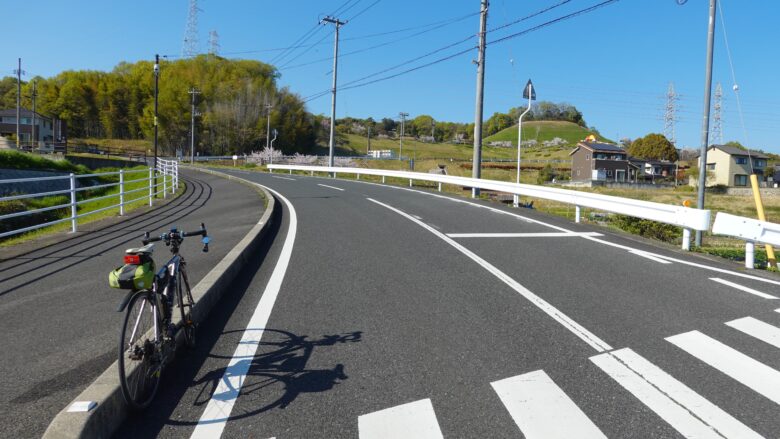 つばきの丘運動公園へ向けてヒルクライム