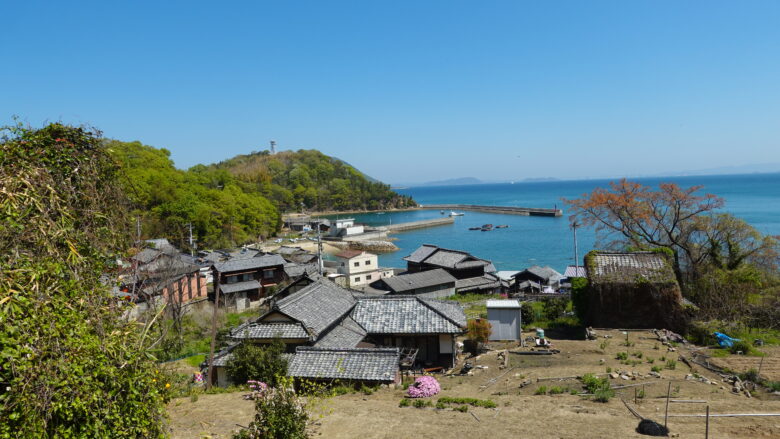 集落が見えてきた