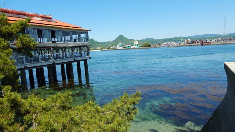 太田屋前の景観が美しい