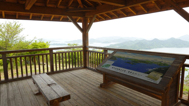 筆影山展望台の様子