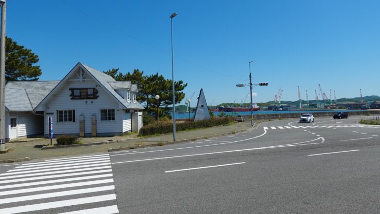 星の浦海浜公園が見えてきた