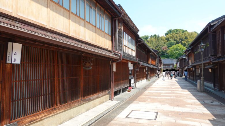 ひがし茶屋街の景観